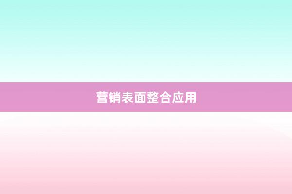 营销表面整合应用